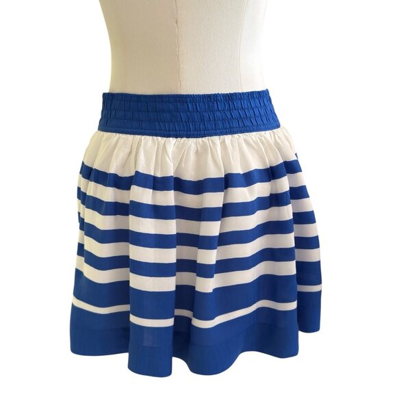 NWT Hollister Blue White Striped Lined Mini Skirt Sz M - Picture 3 of 9